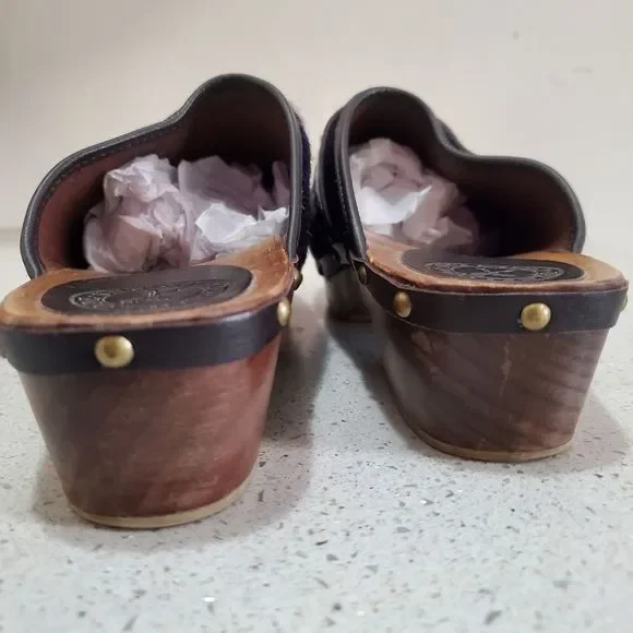 Penelope Chilvers blue clogs size 10 - Picture 8 of 10